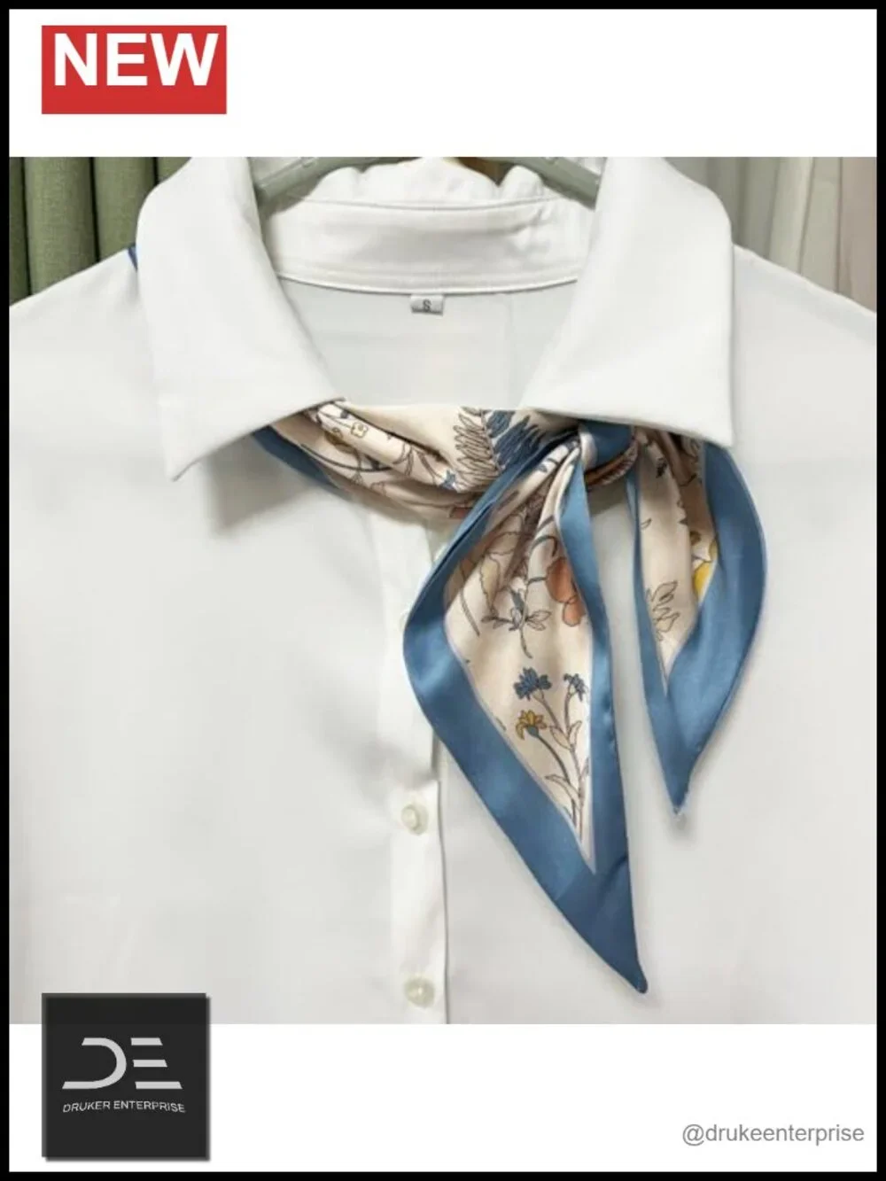 100% Polyester Silk Feel Lightweight Fashion Scarf Head Wrap Neck Tie